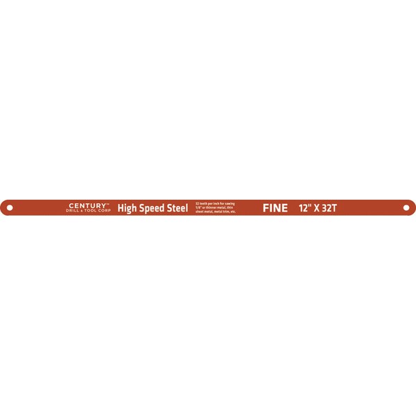 Century Drill And Tool Hacksaw Blade 12" X 32T Teeth Per Inch-High Speed Steel 4339